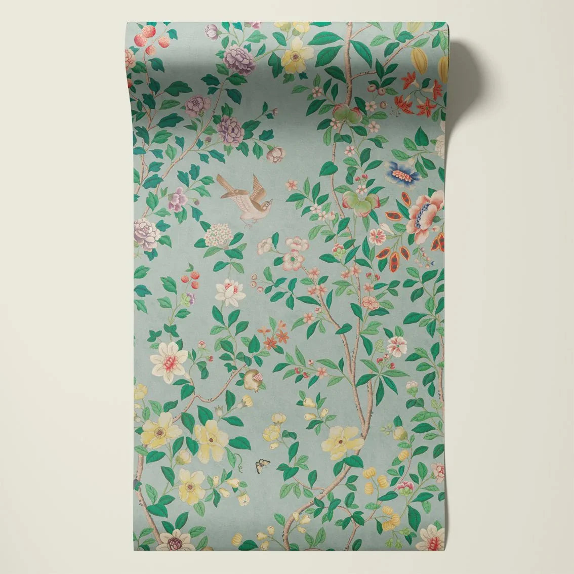 Behang Chinoiserie Light Blue - Story of July