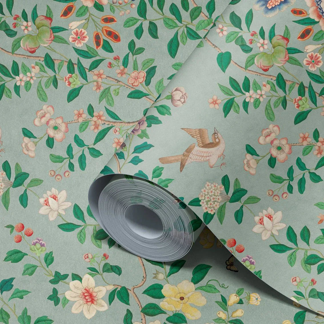 Behang Chinoiserie Light Blue - Story of July