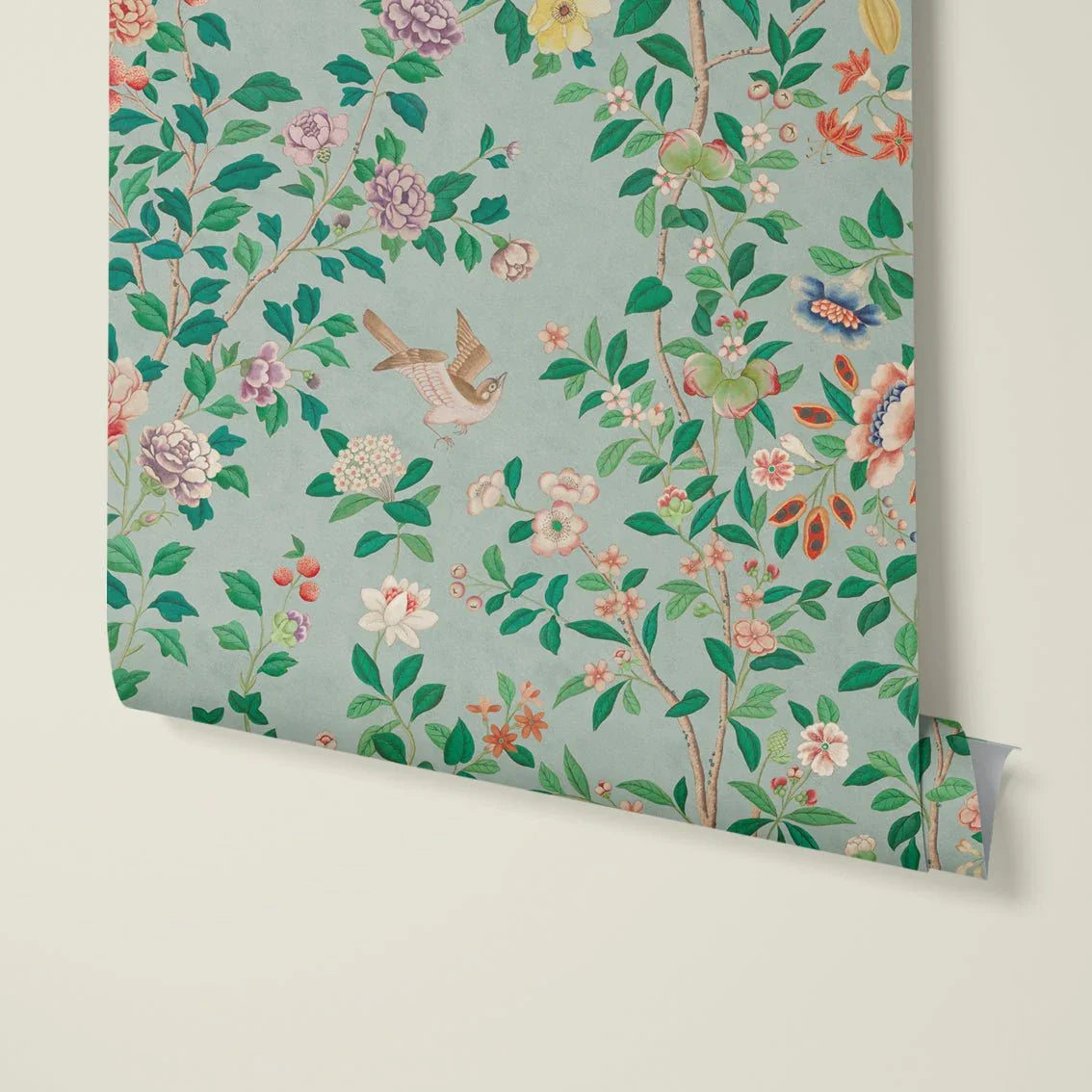 Behang Chinoiserie Light Blue - Story of July