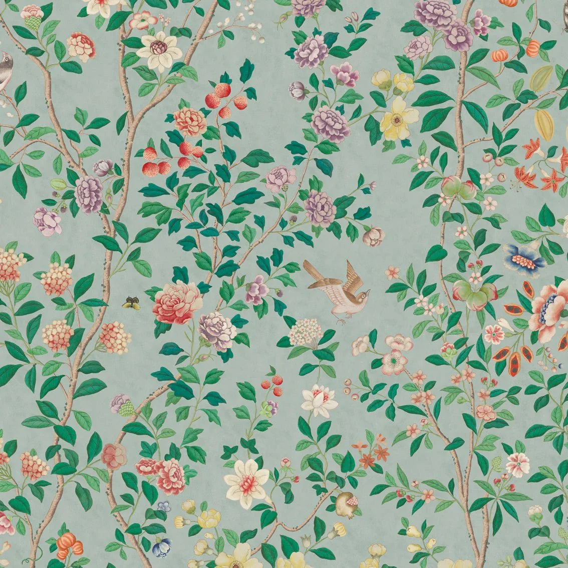 Behang Chinoiserie Light Blue - Story of July