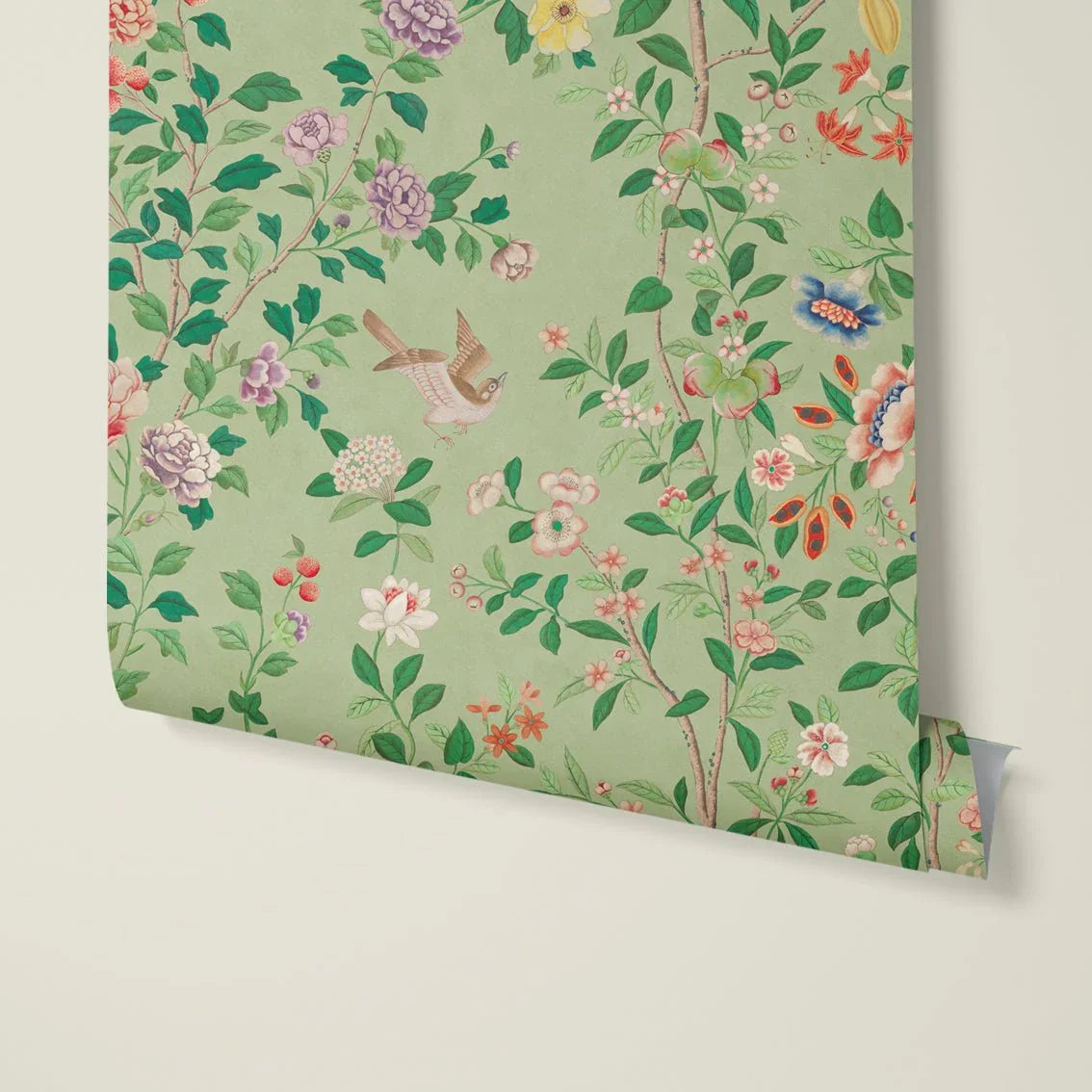 Behang Chinoiserie Lightgreen - Story of July