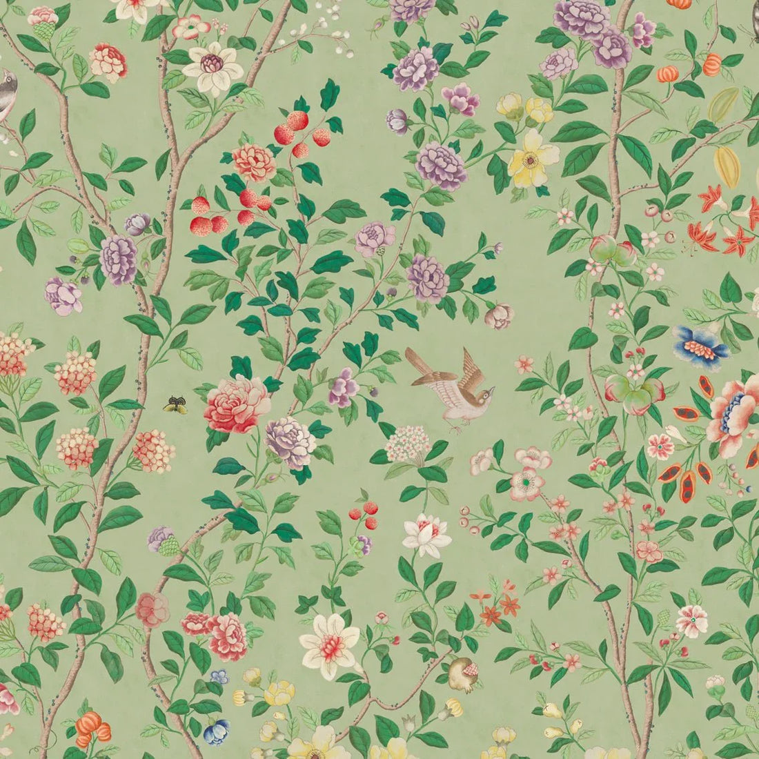 Behang Chinoiserie Lightgreen - Story of July