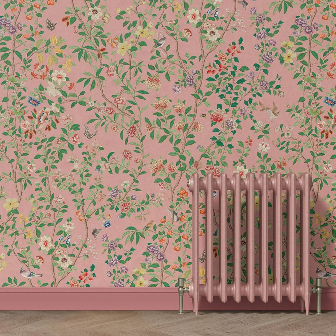 Behang Chinoiserie Pink - Story of July
