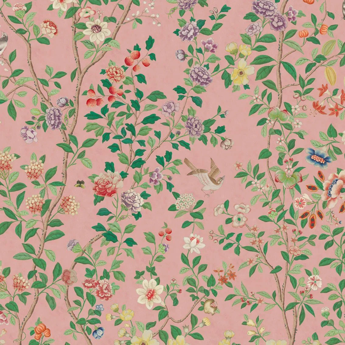 Behang Chinoiserie Pink - Story of July