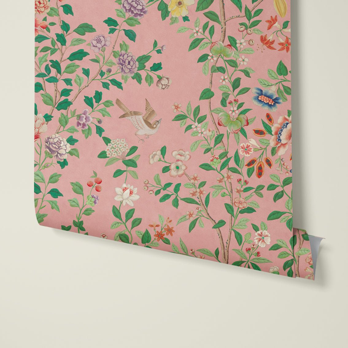 Behang Chinoiserie Pink - Story of July