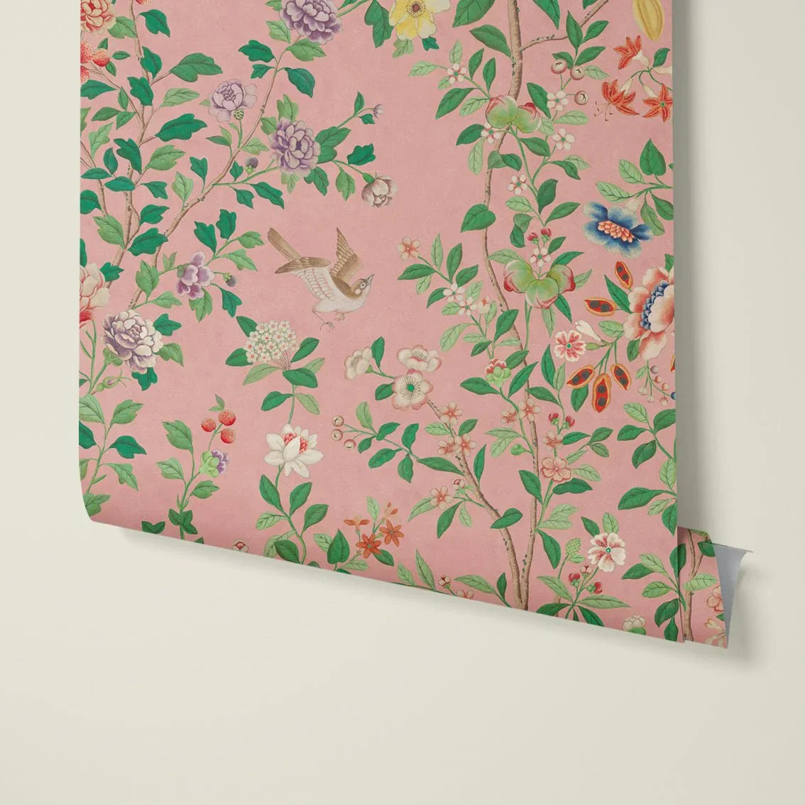 Behang Chinoiserie Pink - Story of July
