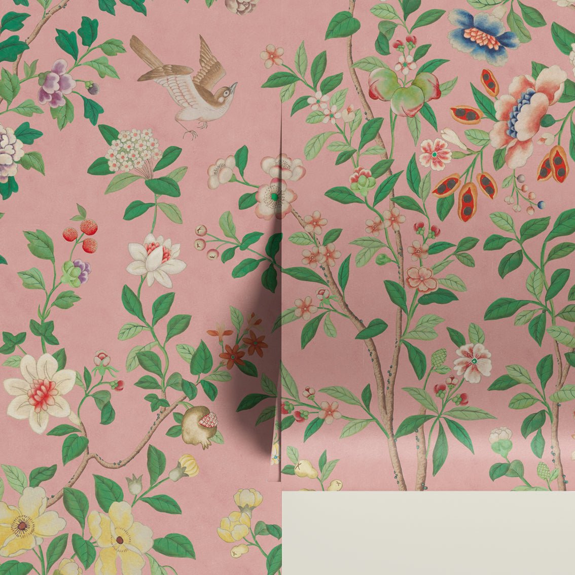 Behang Chinoiserie Pink - Story of July