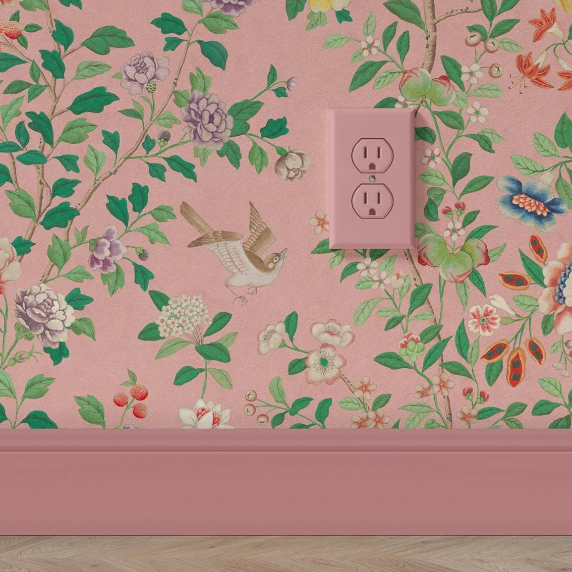 Behang Chinoiserie Pink - Story of July