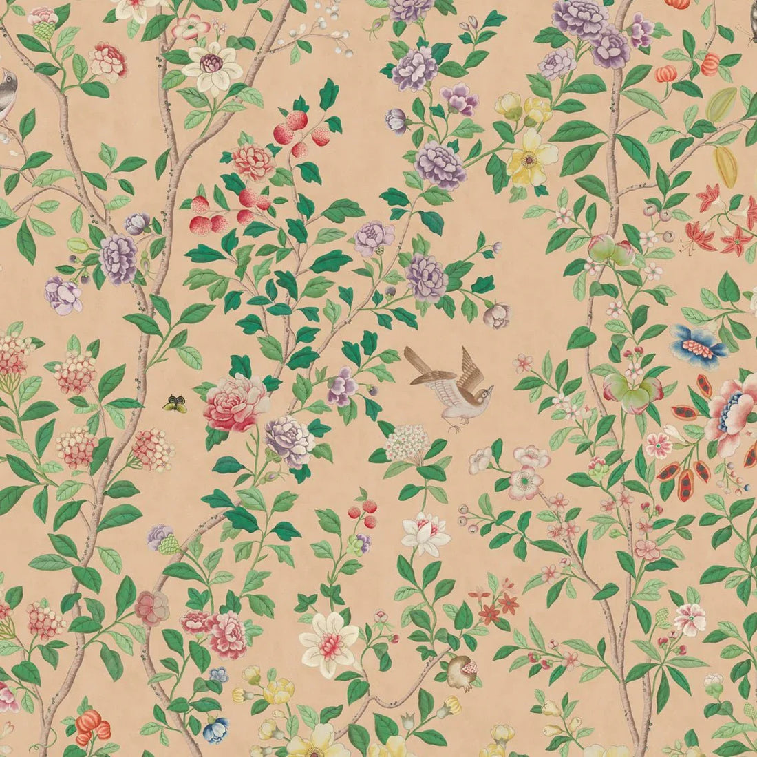 Behang Chinoiserie Terra - Story of July