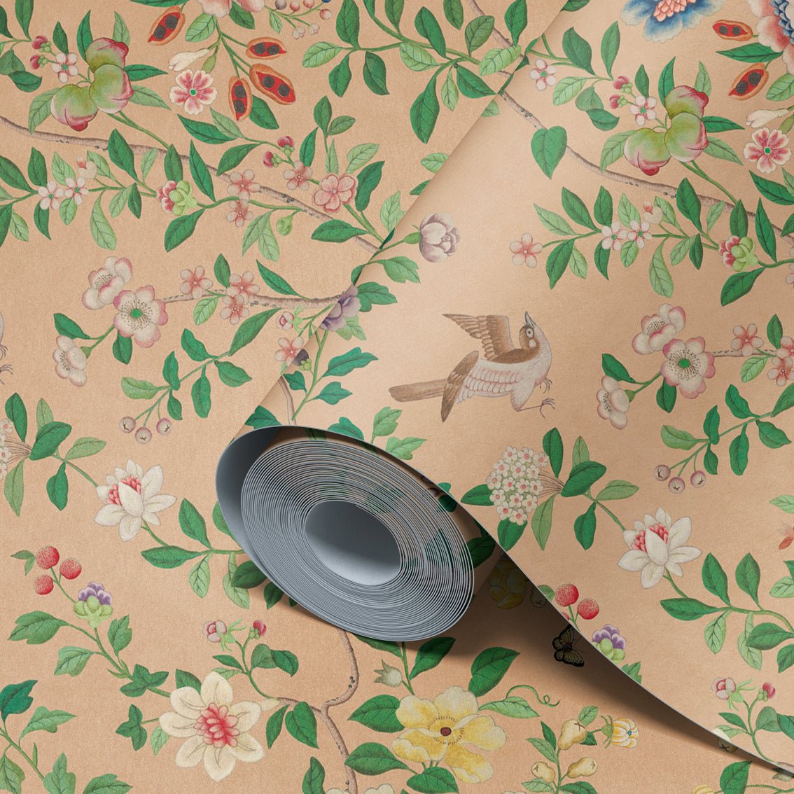 Behang Chinoiserie Terra - Story of July