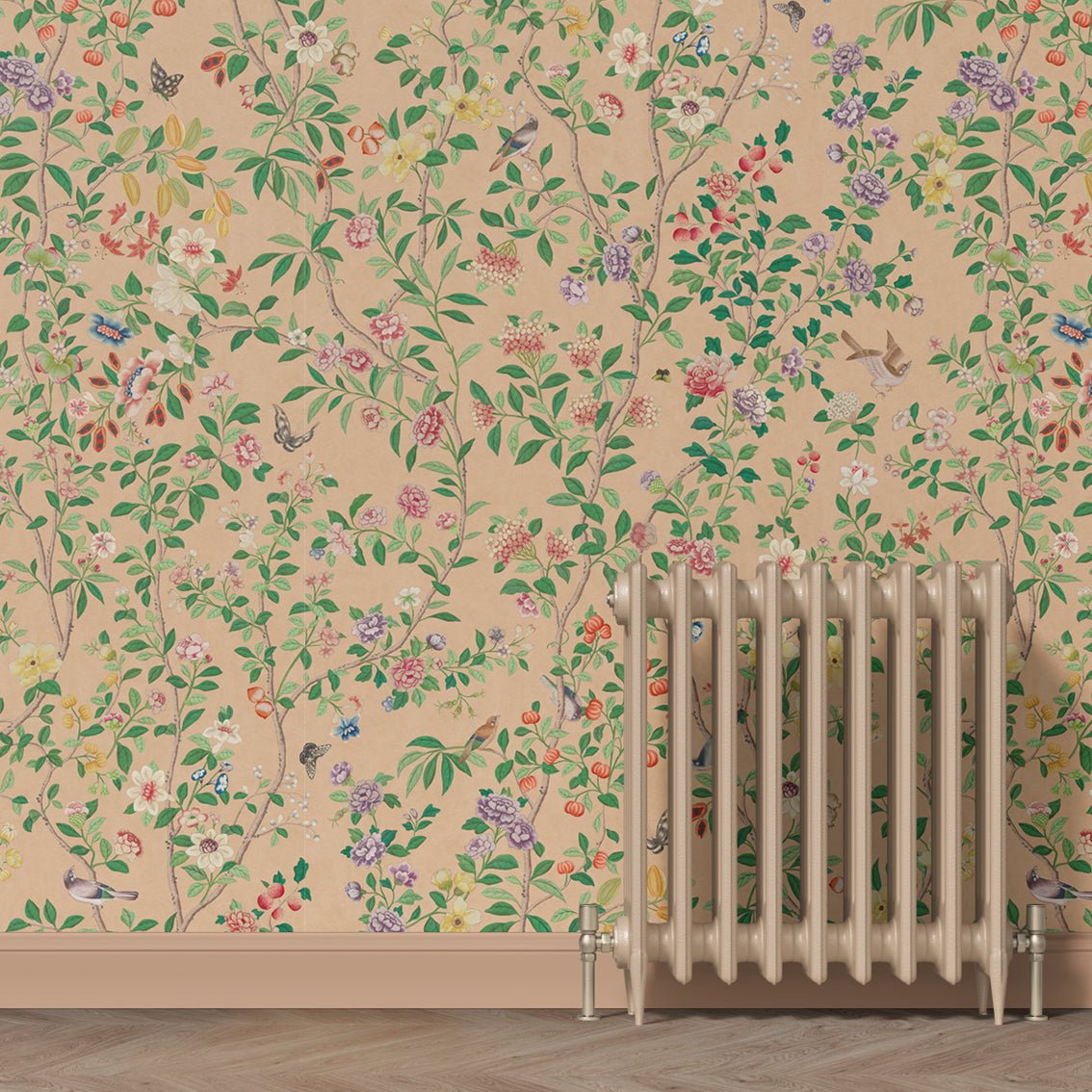 Behang Chinoiserie Terra - Story of July