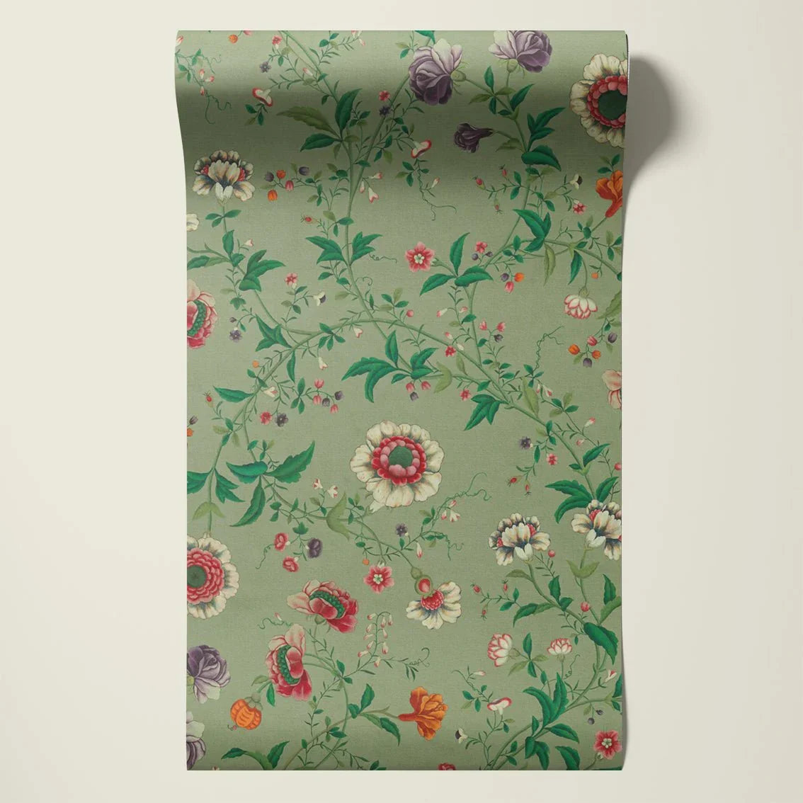 Behang Floral Heritage Lightgreen - Story of July
