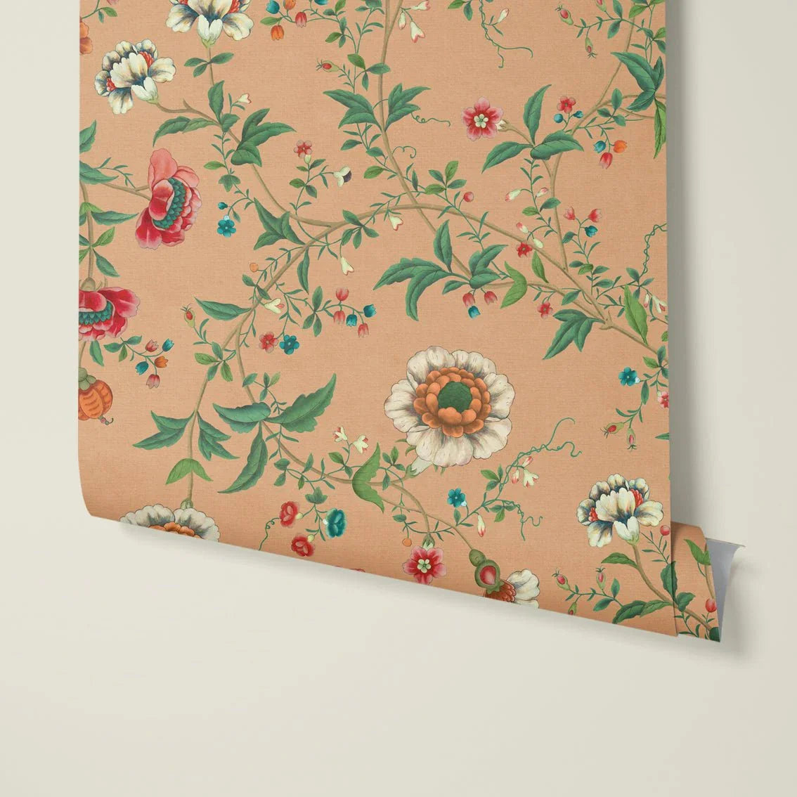 Behang Floral Heritage Terra - Story of July