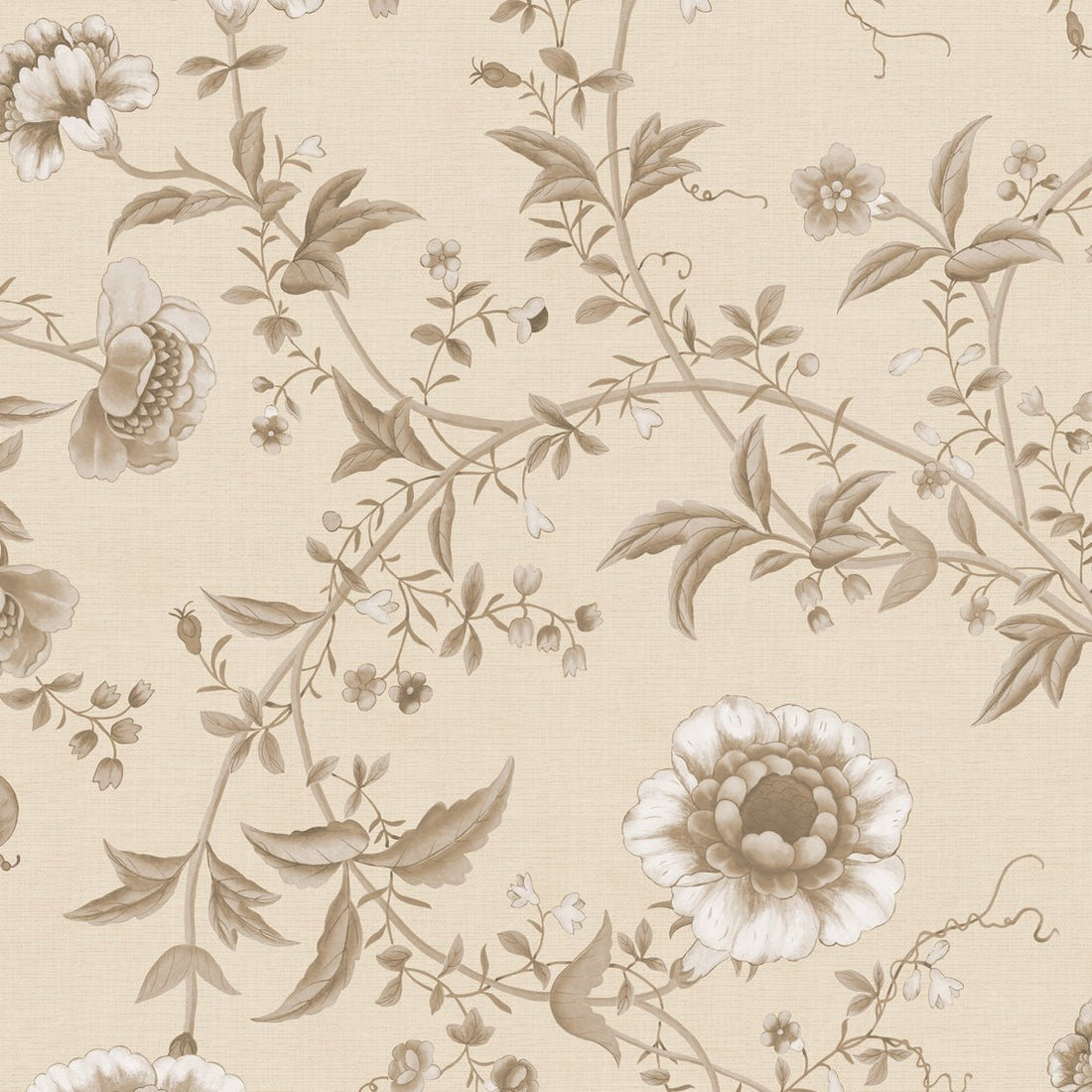 Behang Floral Heritage Two Tone Offwhite - Story of July