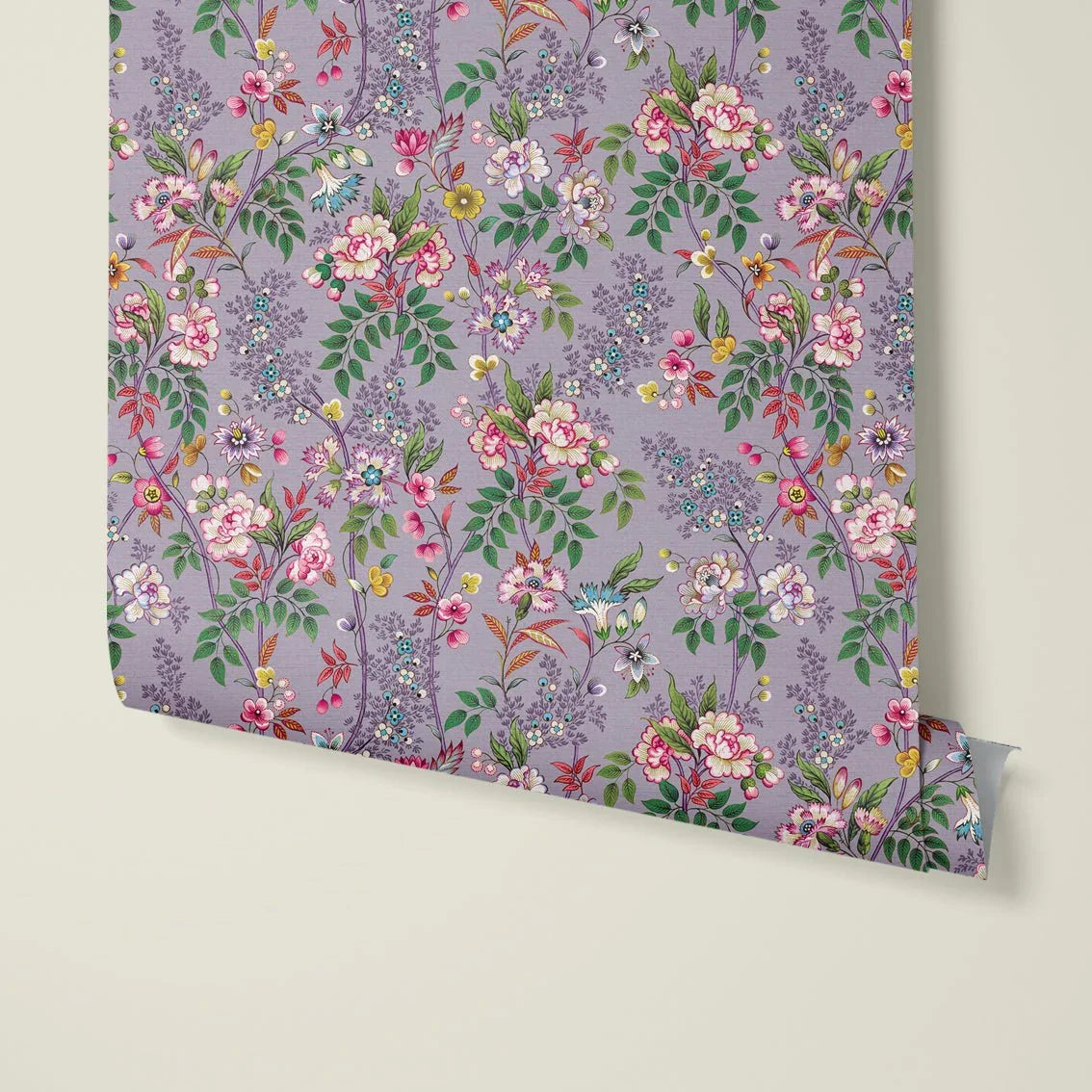 Behang Little Flowers Lila - Story of July