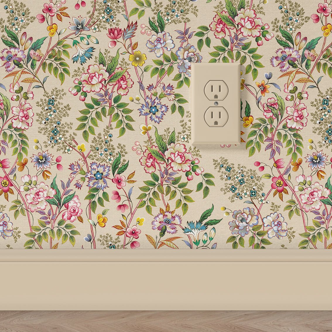 Behang Little Flowers Offwhite - Story of July