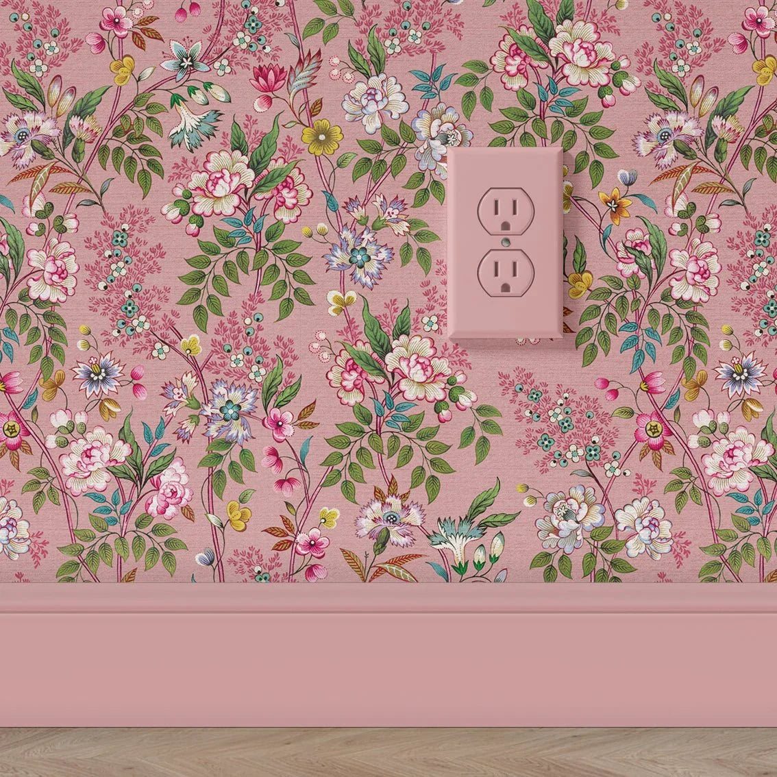 Behang Little Flowers Pink - Story of July