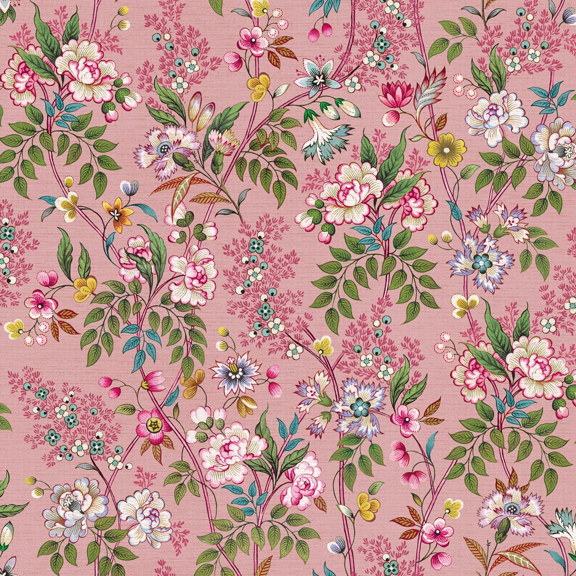 Behang Little Flowers Pink - Story of July