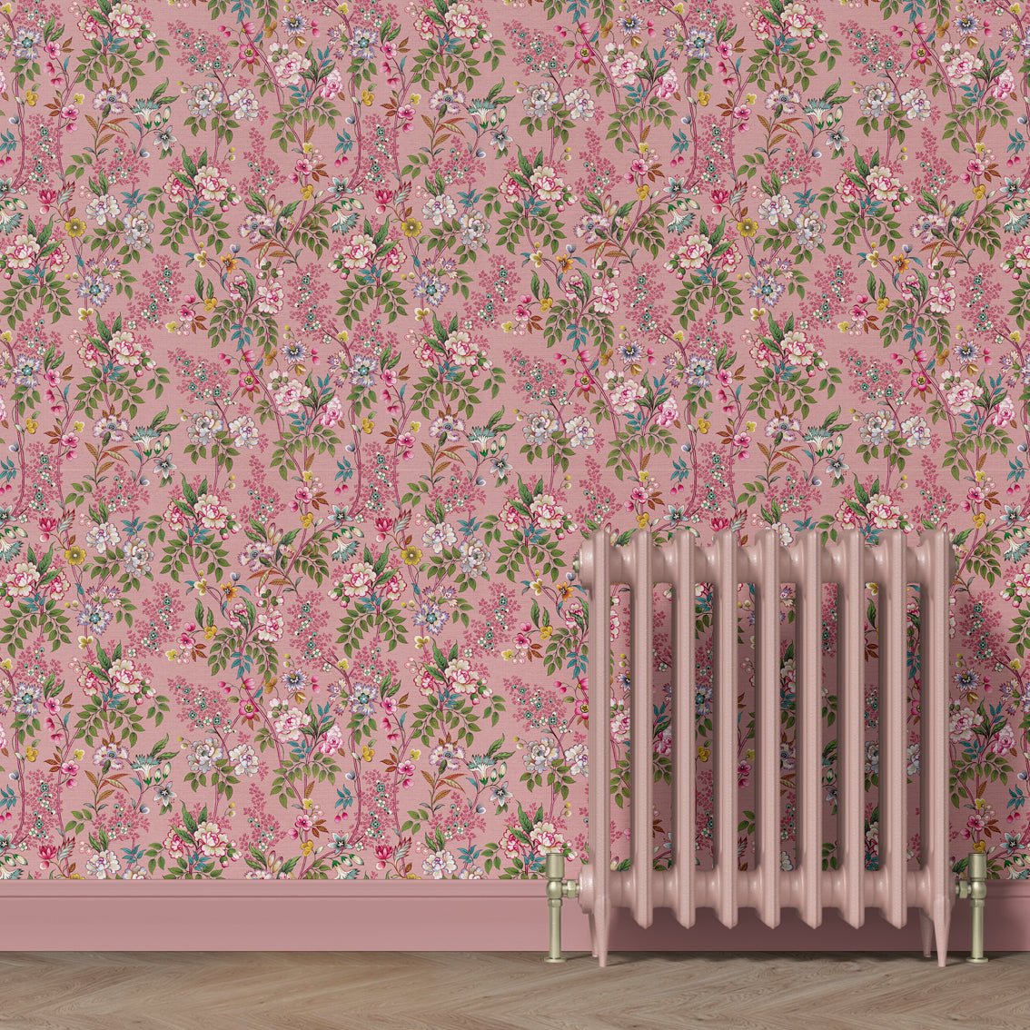 Behang Little Flowers Pink - Story of July