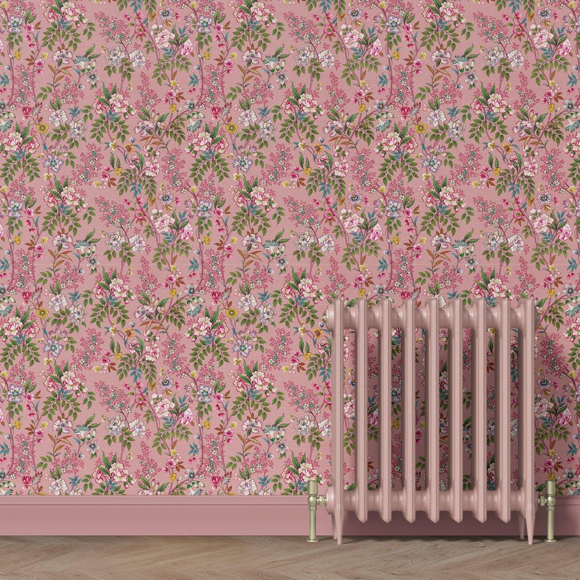 Behang Little Flowers Pink - Story of July