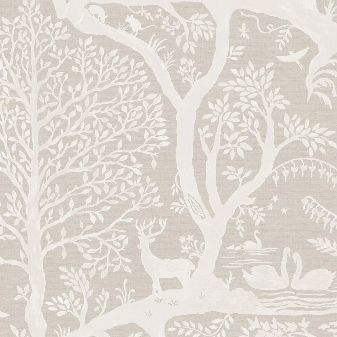 Behang Papercut Forest Khaki - Story of July
