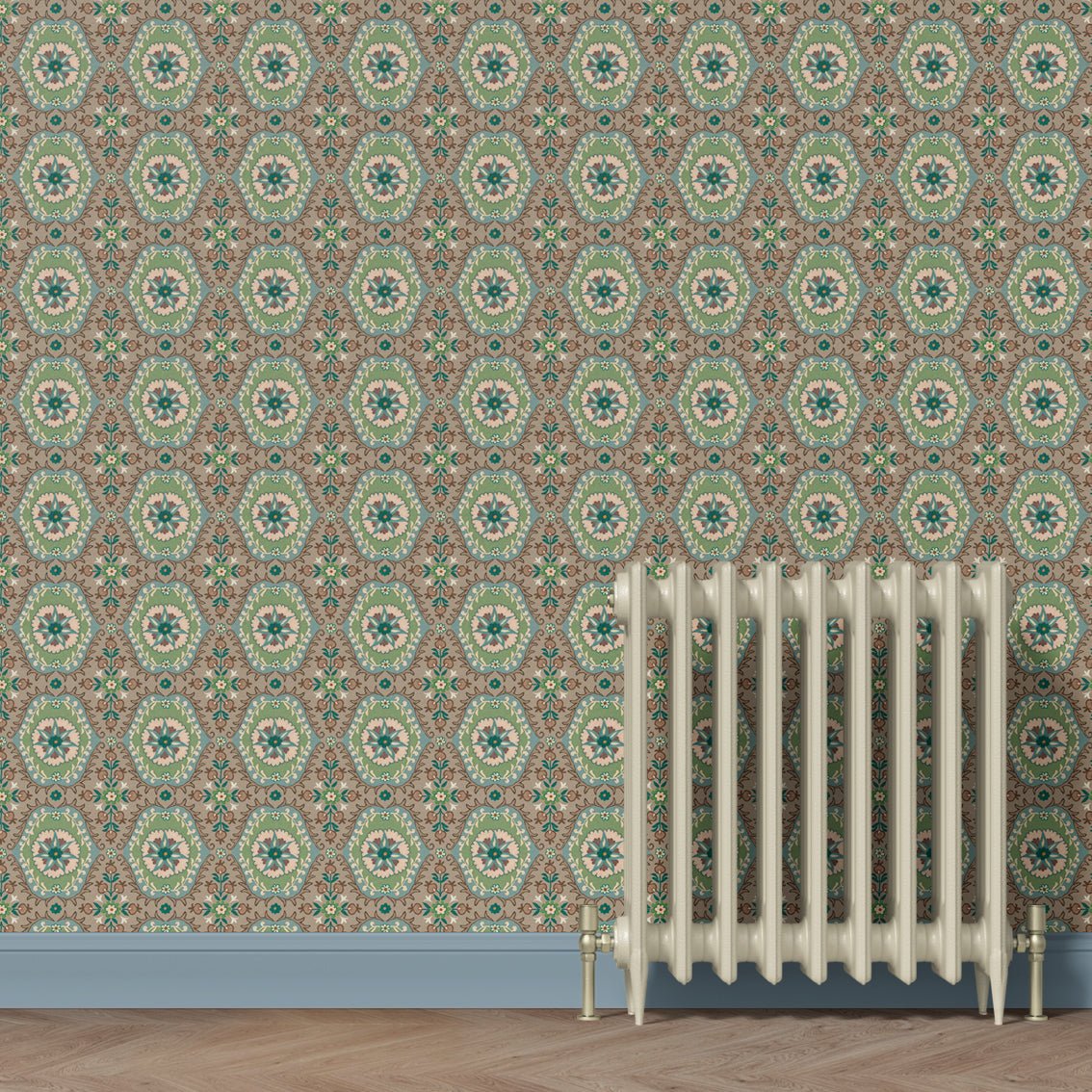 Behang Suzanni Blue - Story of July