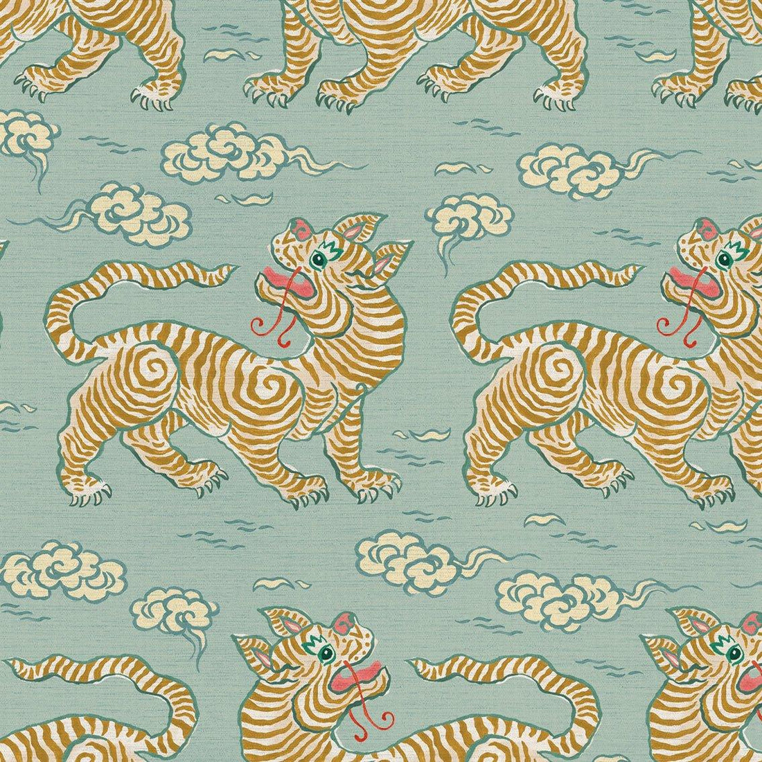 Behang Vintage Tigers Blue - Story of July