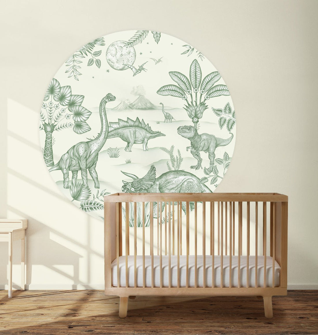 Behangcirkel Dinoland Green - Story of July