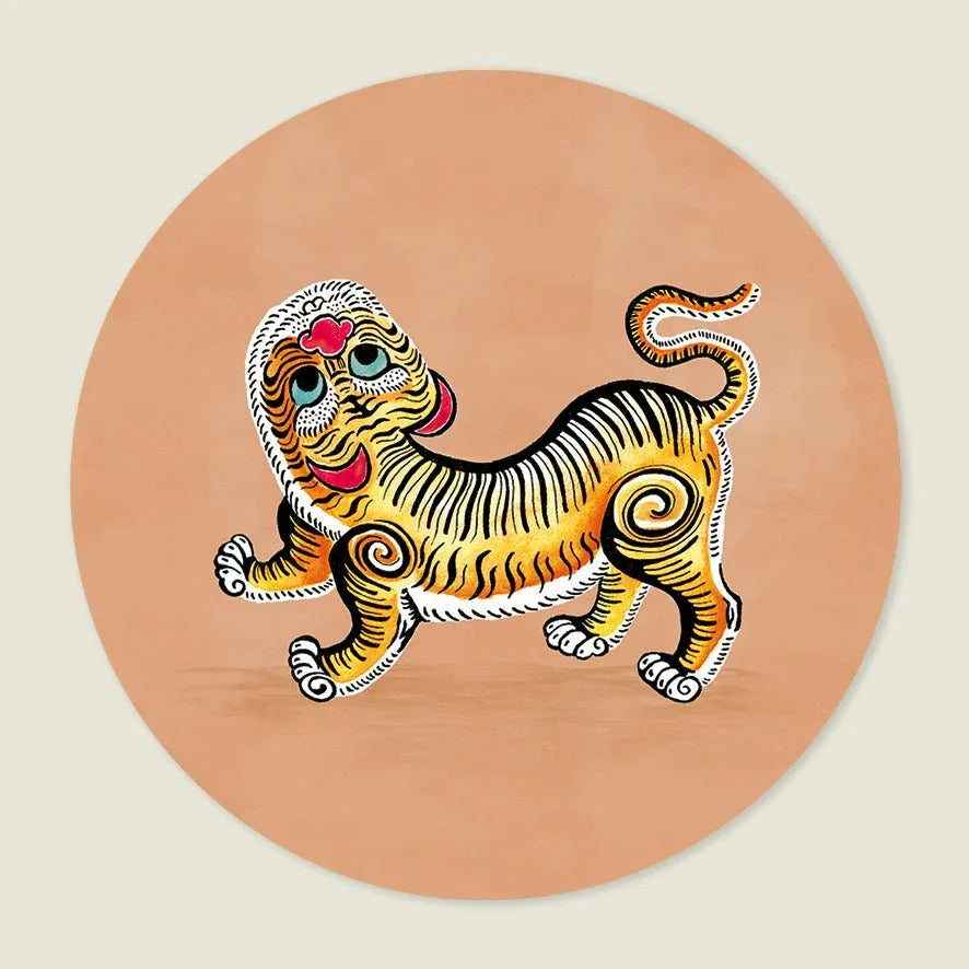 Behangcirkel Tiger Light Terra - Story of July