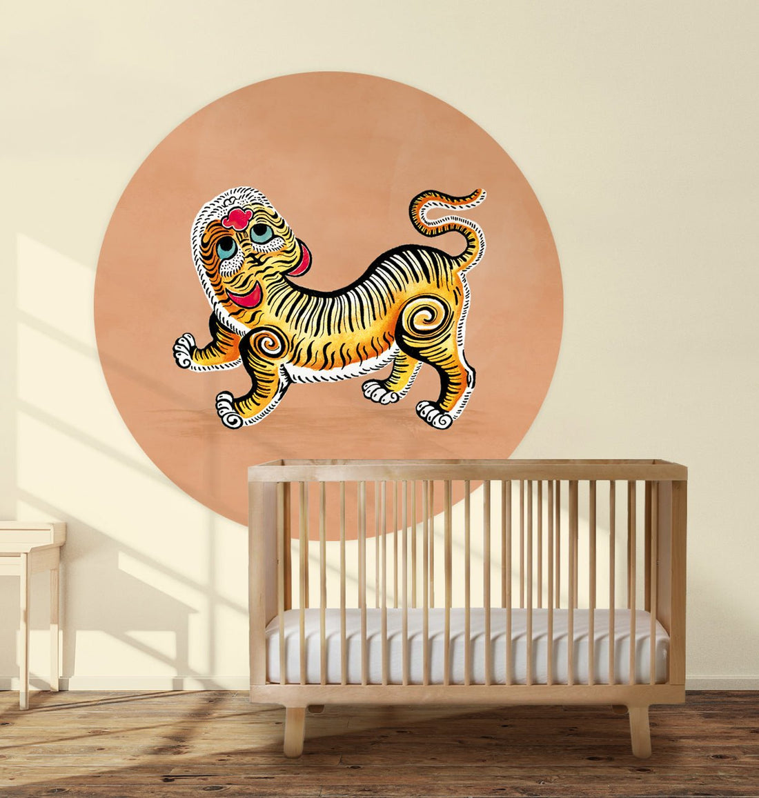 Behangcirkel Tiger Light Terra - Story of July