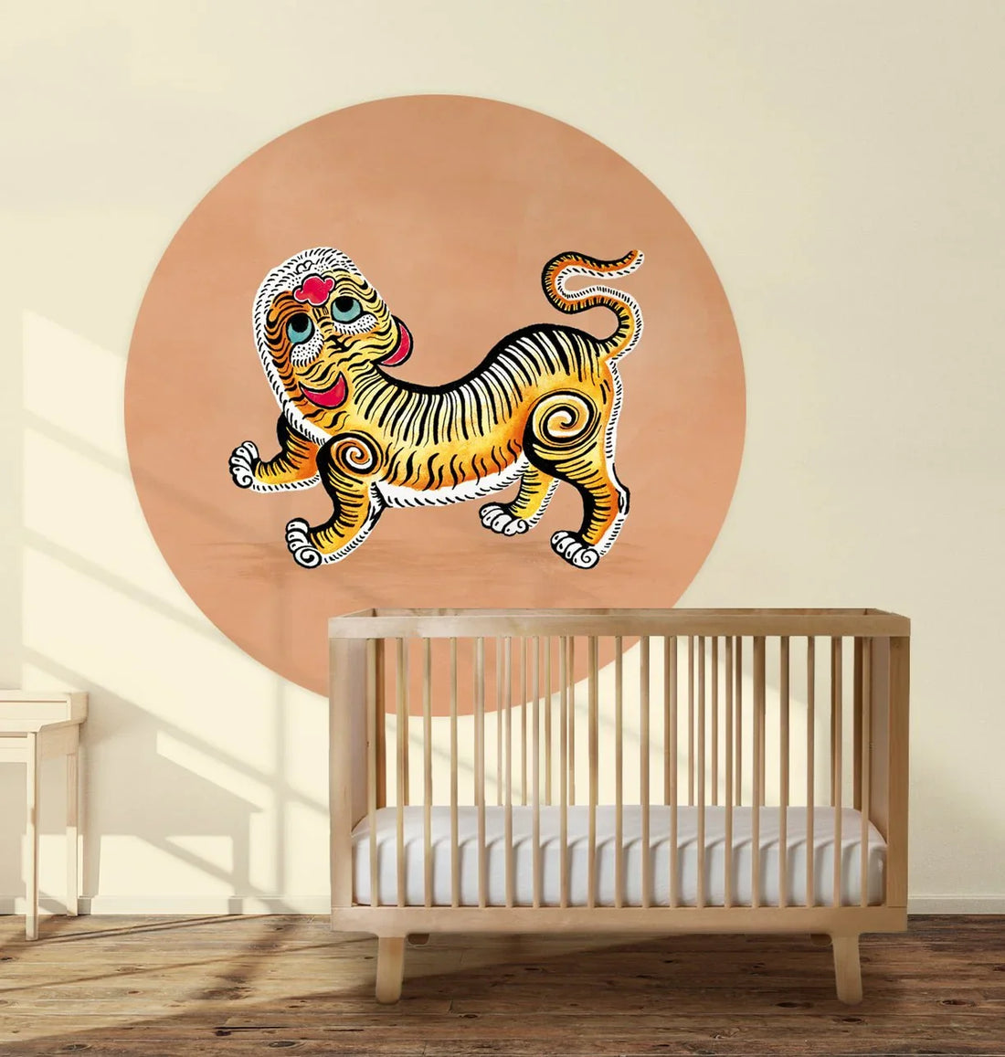 Behangcirkel Tiger Light Terra - Story of July