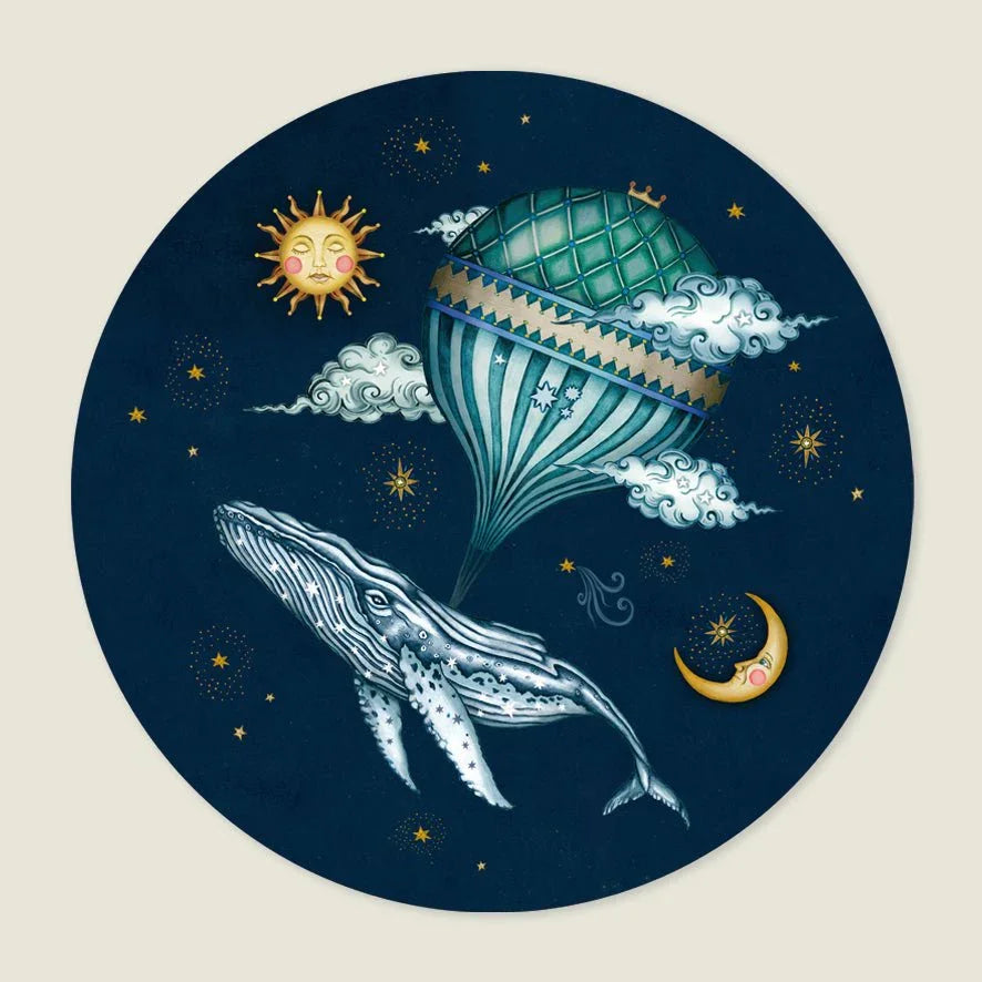 Behangcirkel Whale Balloon - Story of July