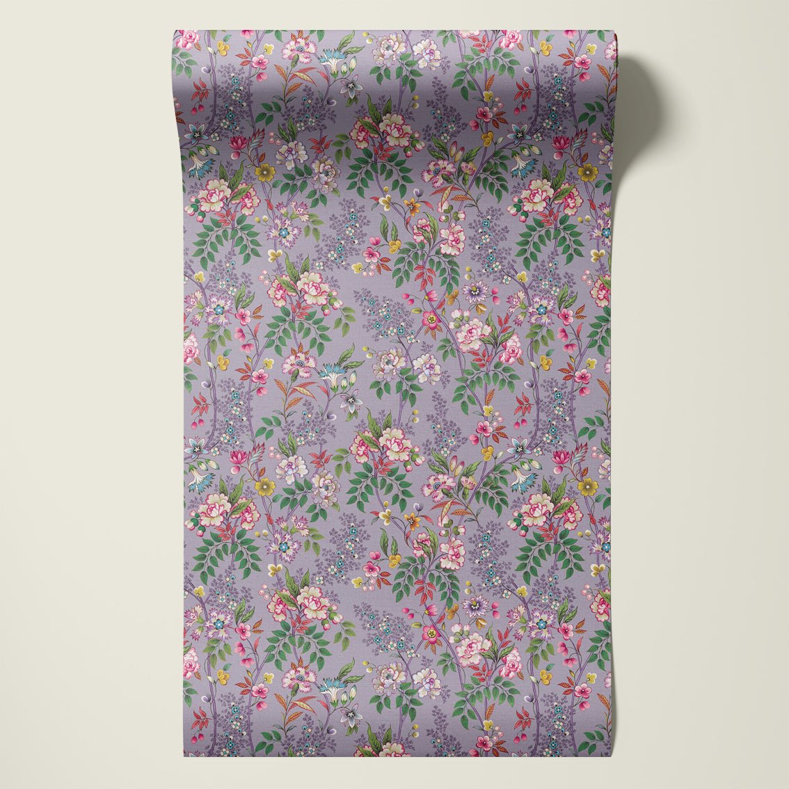 Behangsample Little Flowers Lila - Story of July