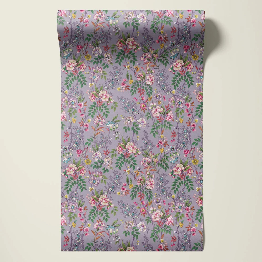 Behangsample Little Flowers Lila - Story of July