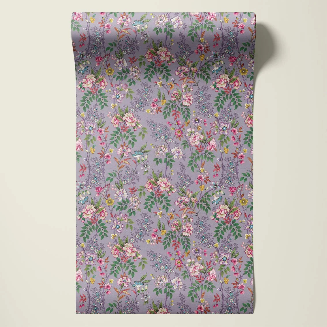 Behangsample Little Flowers Lila - Story of July