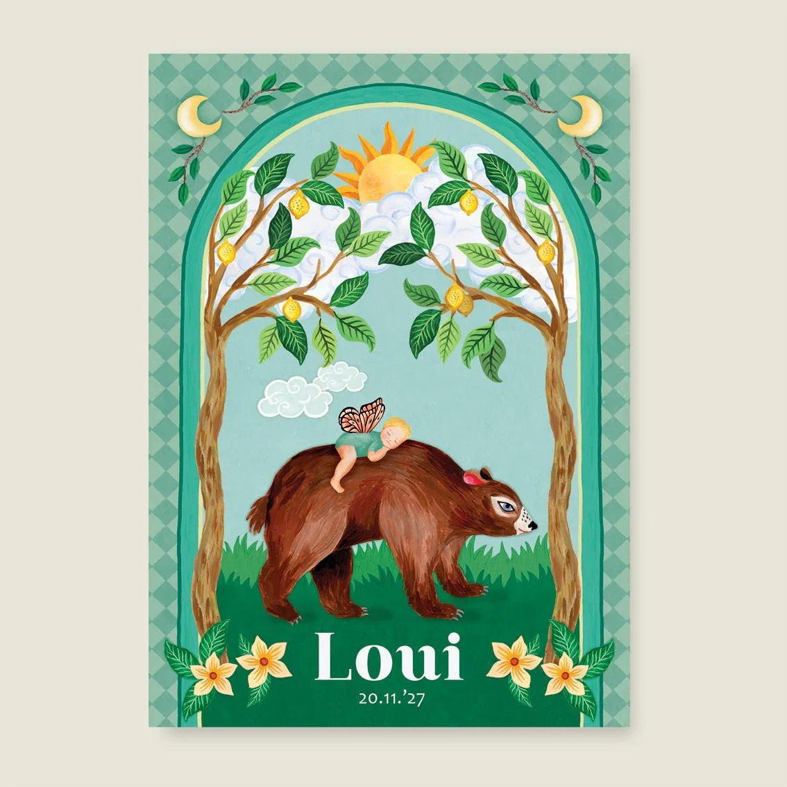 Geboortekaartje Baby Bear - Story of July