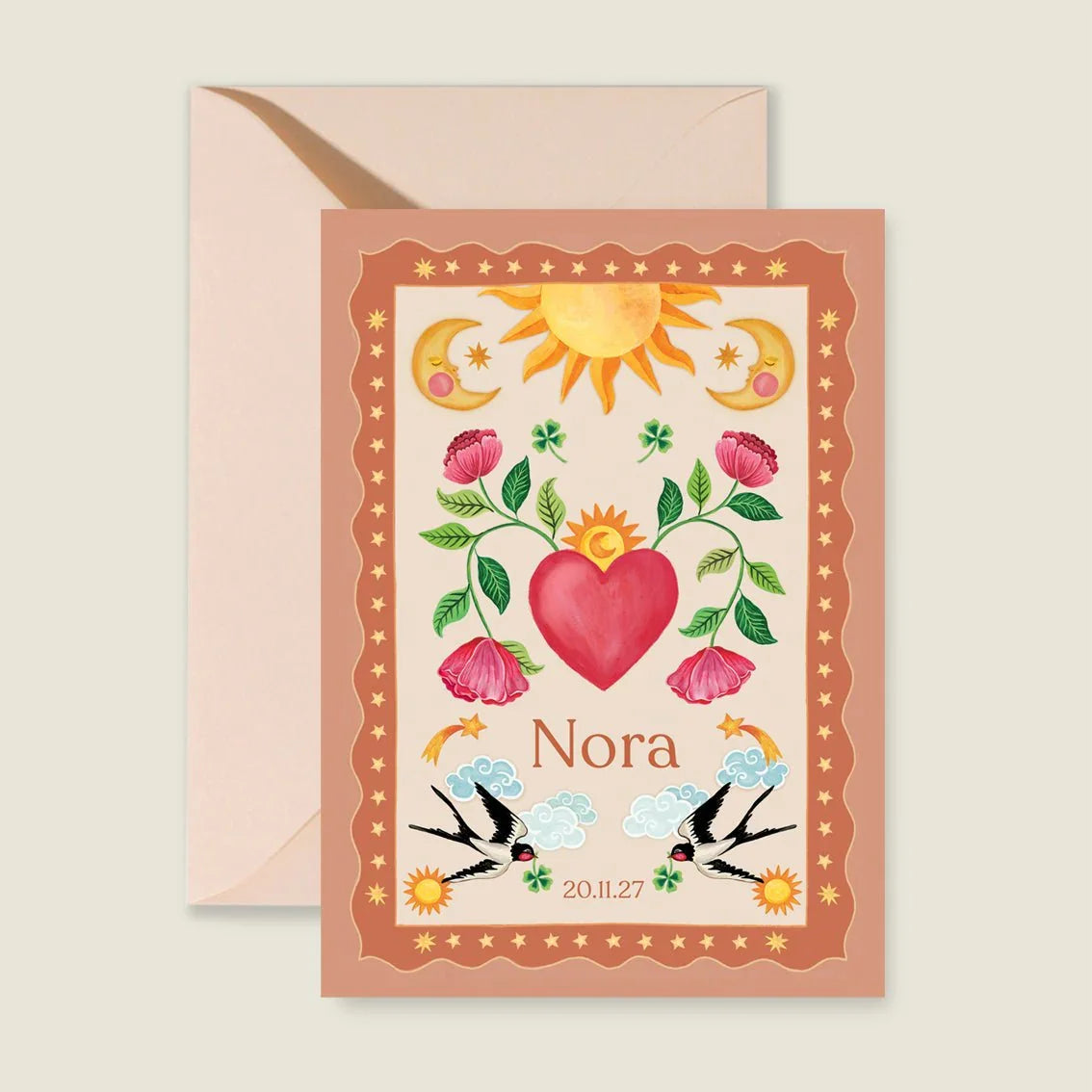 Geboortekaartje Sparrow Heart - Story of July