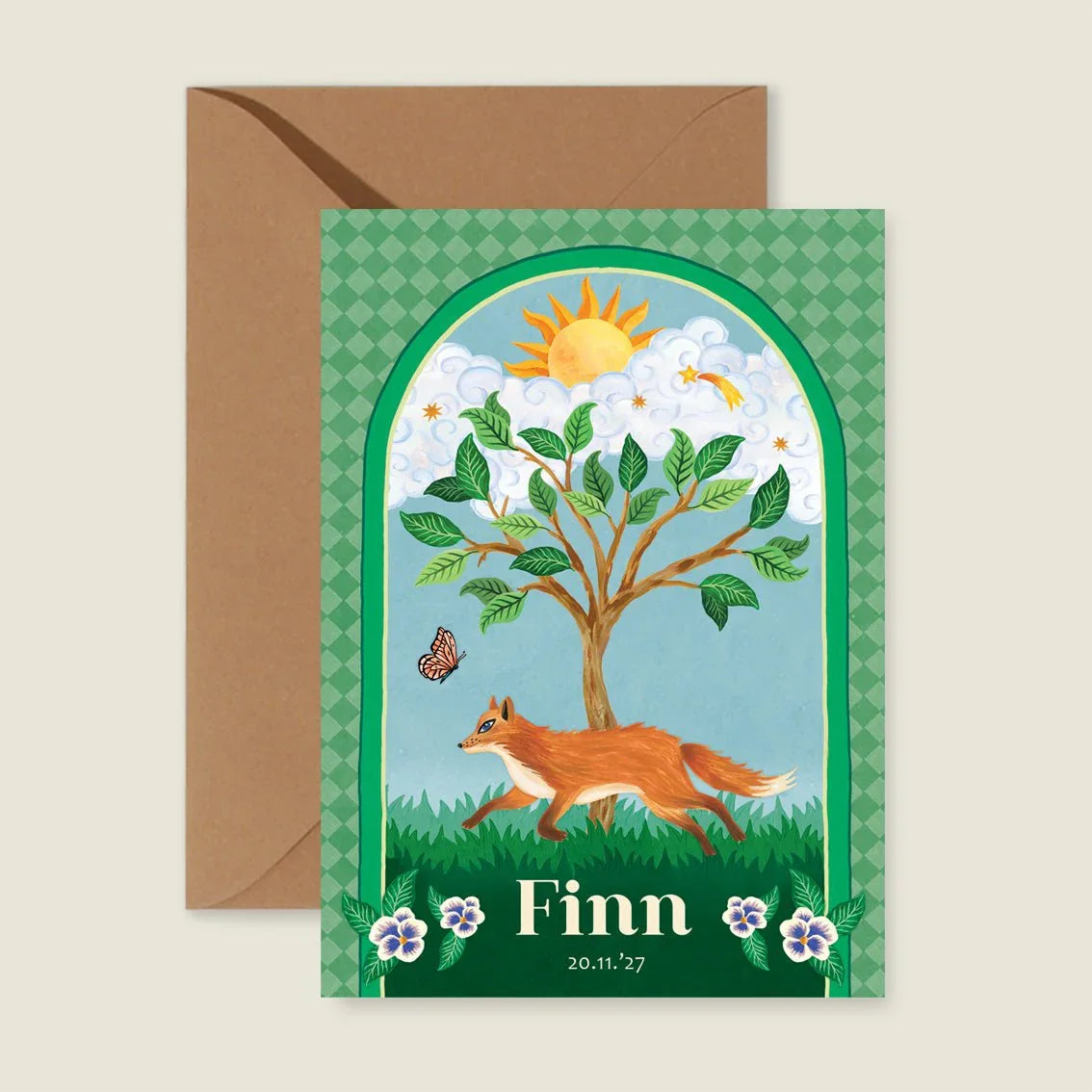 Geboortekaartje Tree Fox - Story of July