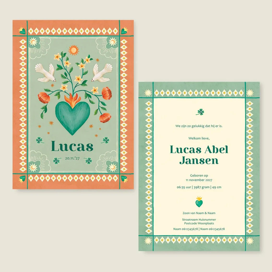 Geboortekaartje With Love - Story of July