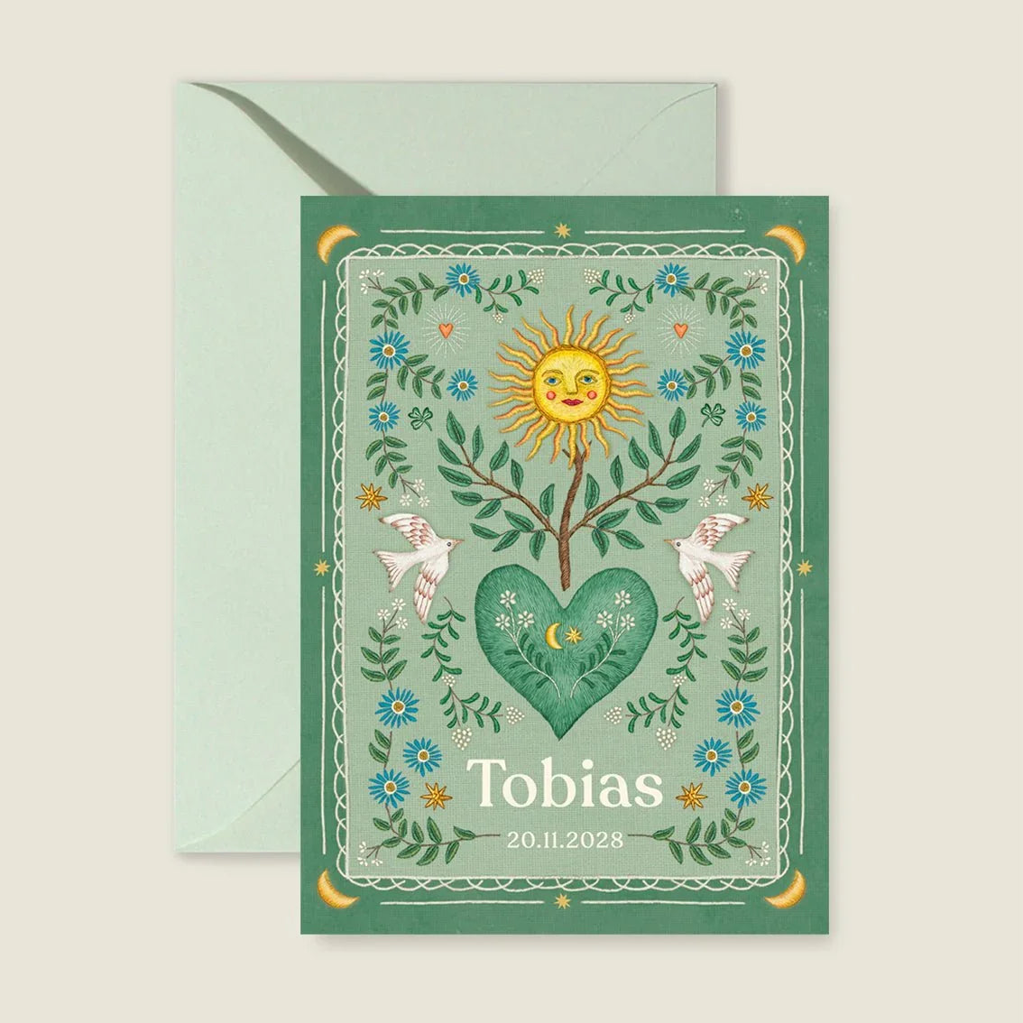 Heart Bird Green - Story of July