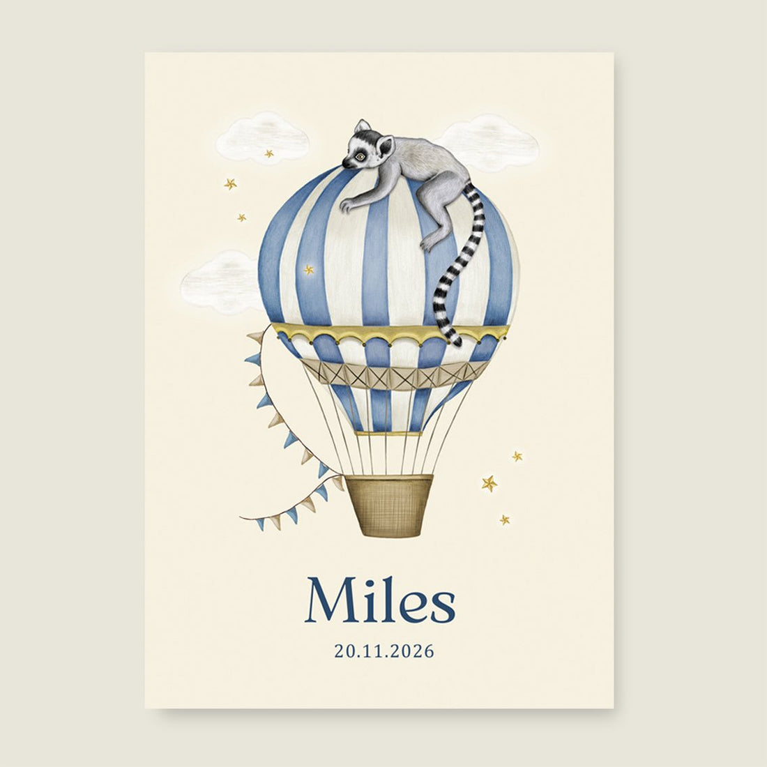 Print Balloon Maki Blue - Story of July