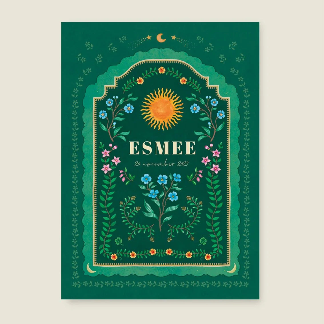 Print Blooming Sun Green - Story of July