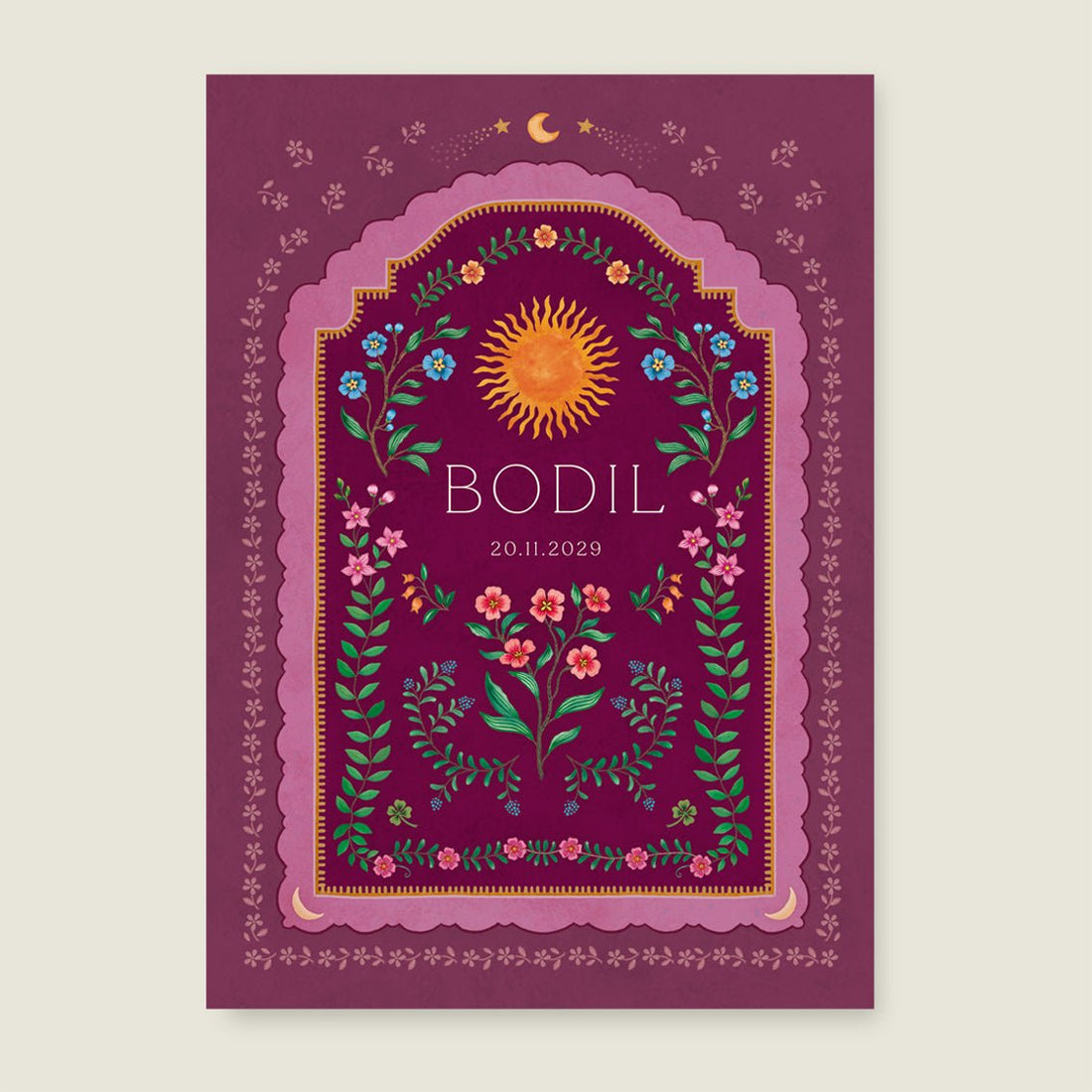 Print Blooming Sun Red - Story of July