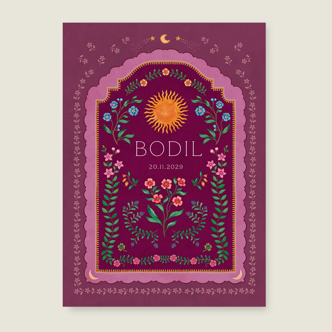 Print Blooming Sun Red - Story of July