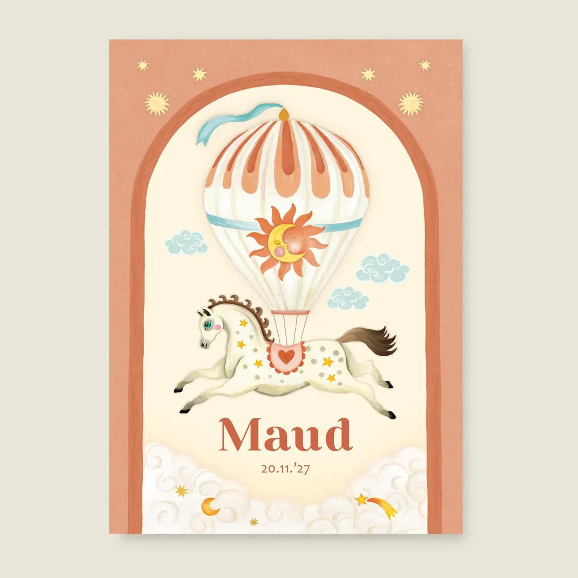 Print Bow Horse Balloon - Story of July