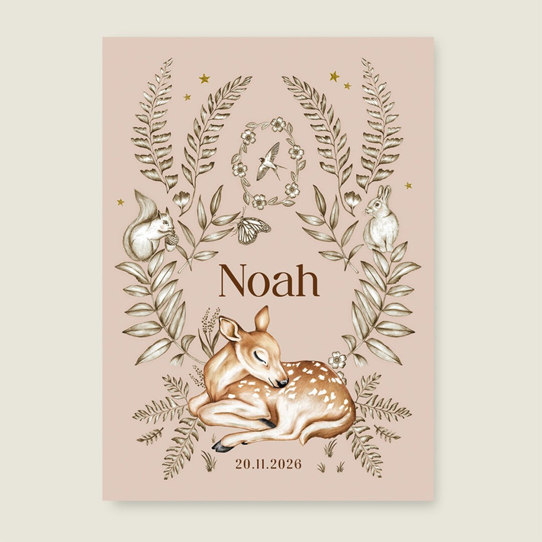 Print Oh Little Deer Terra - Story of July