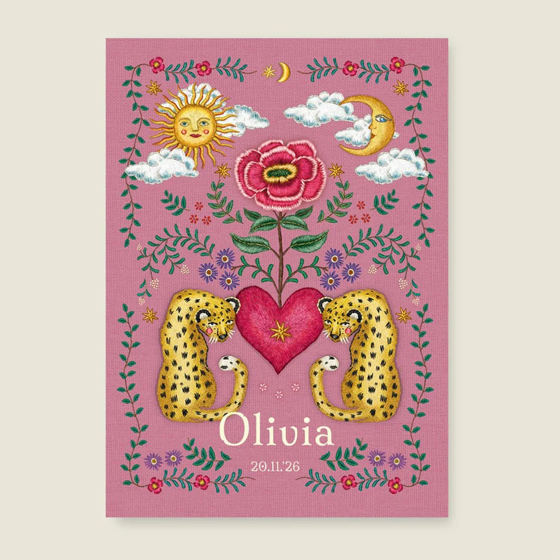 Print Panter Flower Pink - Story of July