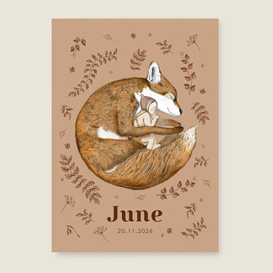 Print Sleeping Fox Terra - Story of July