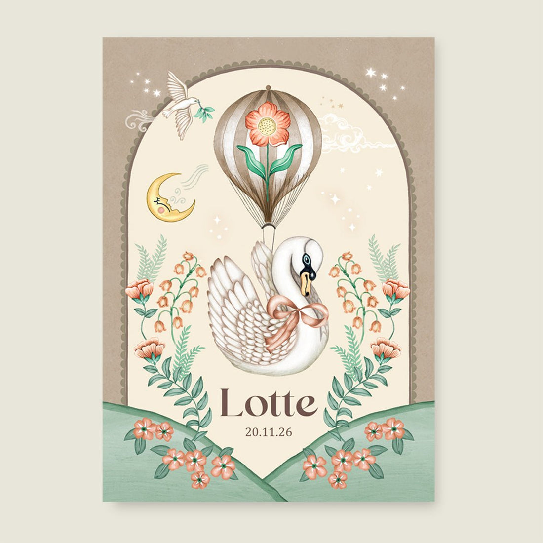 Print Swan Balloon - Story of July