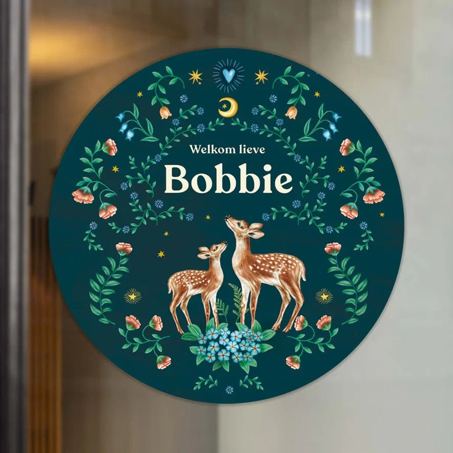 Raamsticker Little Deer Blue - Story of July